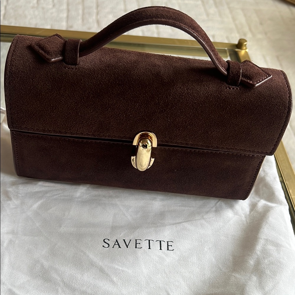Faux Savette Suede bag